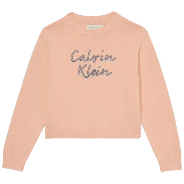 Felpa Calvin Klein logo a girocollo