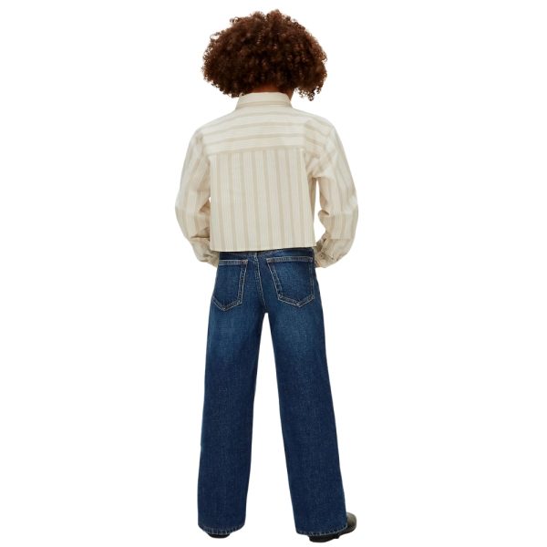 Camicia Calvin Klein a righe corta dal taglio squadrato