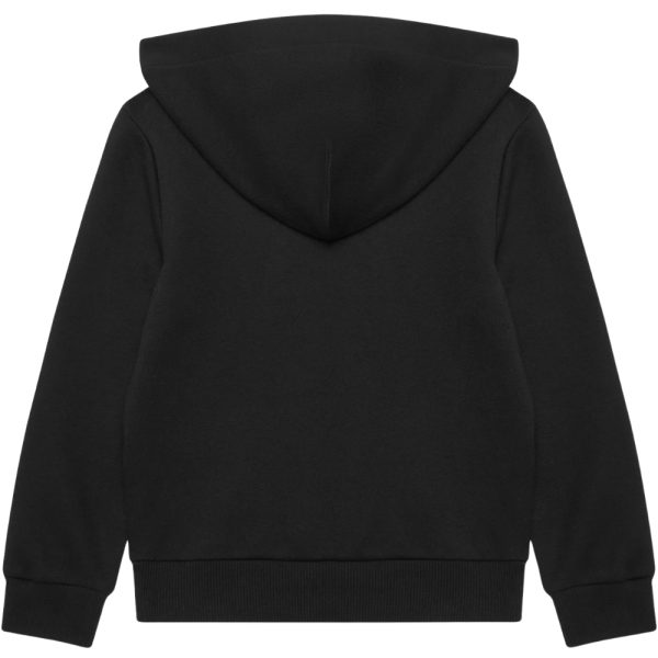 Felpa Calvin Klein junior con cappuccio e zip integrale taglio relaxed