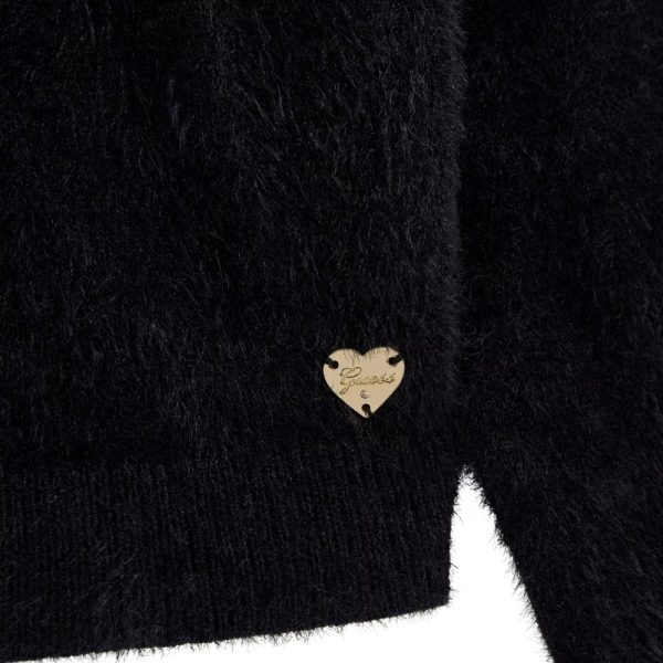 Cardigan Guess peloso con scollo a V