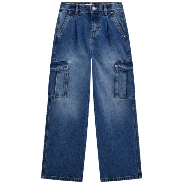 Jeans Guess cargo gamba ampia