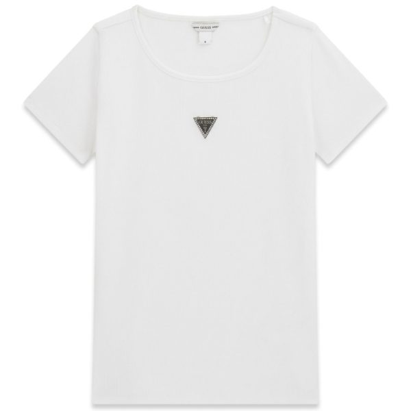 T-shirt Guess kids logo strass a costine