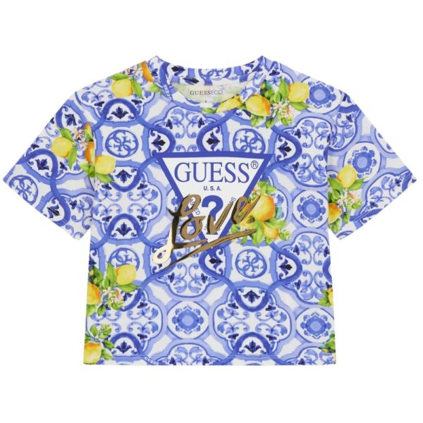 T-shirt Guess kids logo