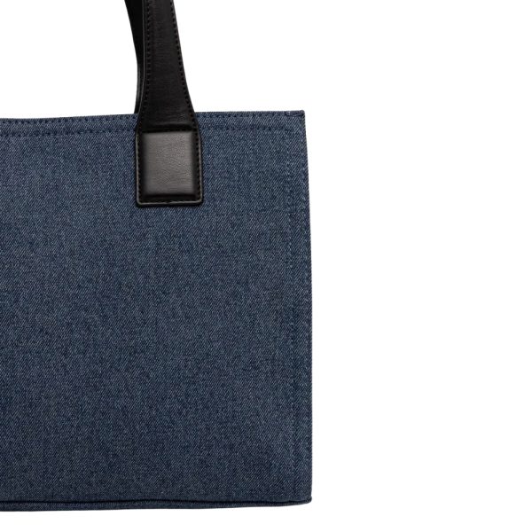 Borsa Love Moschino in denim logo