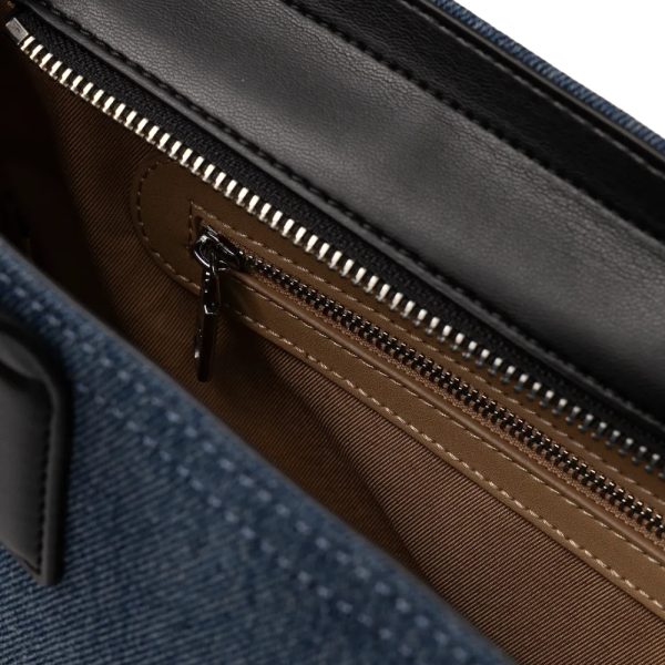 Borsa Love Moschino in denim logo