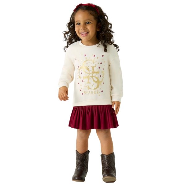 Abito Guess midi in misto viscosa