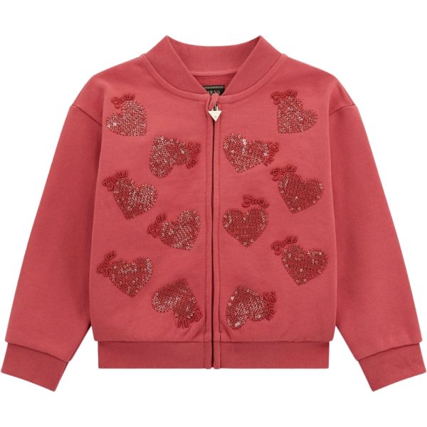 Felpa Guess con paillettes e cerniera