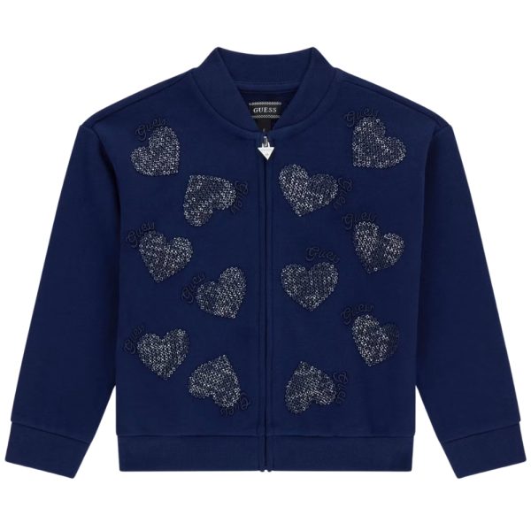 Felpa Guess con paillettes e cerniera