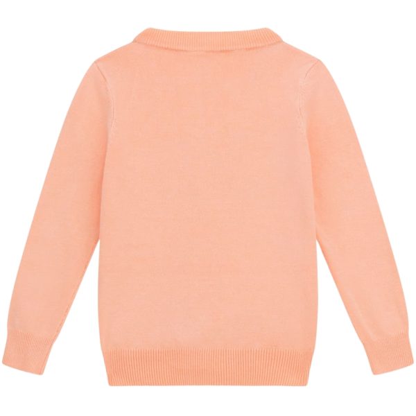 Maglione Guess con cuore paillettes e scritta rossa