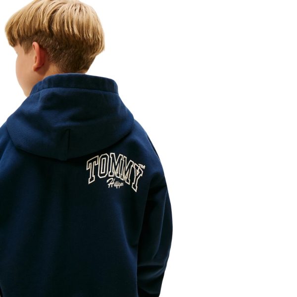 Felpa Tommy Hilfiger junior Varsity con bottoni automatici