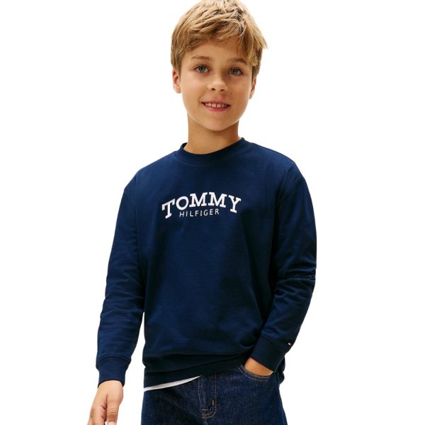 T-Shirt Tommy Hilfiger a maniche lunghe con logo stampato