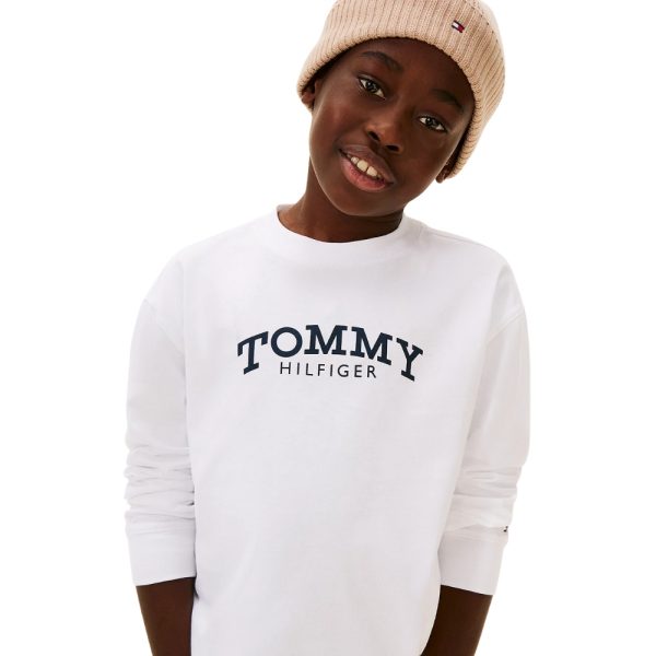 T-Shirt Tommy Hilfiger a maniche lunghe con logo stampato