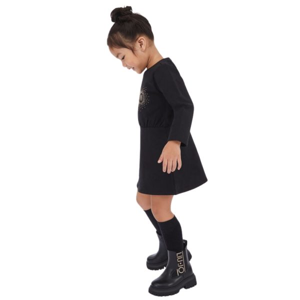 Abito Liu Jo in felpa con logo e strass