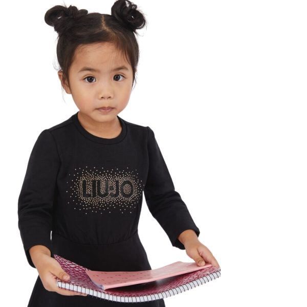 Abito Liu Jo in felpa con logo e strass