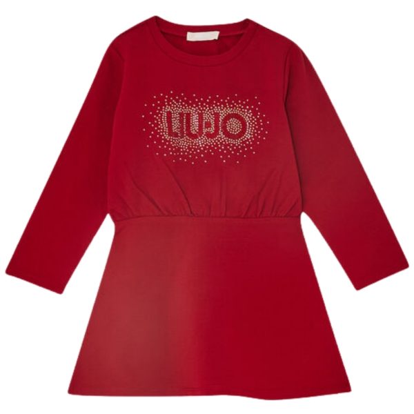 Abito Liu Jo in felpa con logo e strass