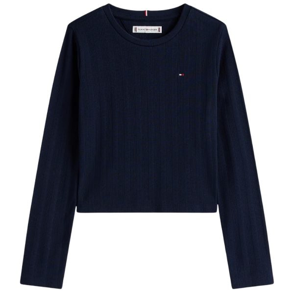 Top Tommy Hilfiger junior extra slim fit a maniche lunghe