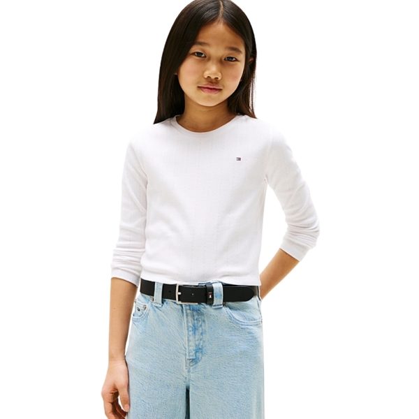 Top Tommy Hilfiger junior extra slim fit a maniche lunghe
