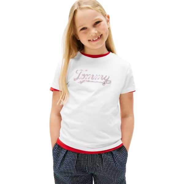 T-shirt Tommy Hilfiger junior con logo