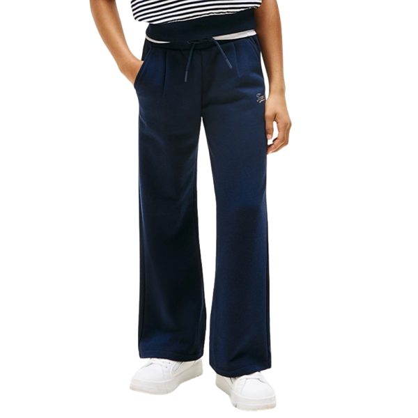 Joggers Tommy Hilfiger junior con lacci e logo