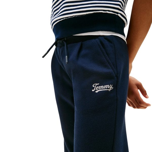 Joggers Tommy Hilfiger junior con lacci e logo