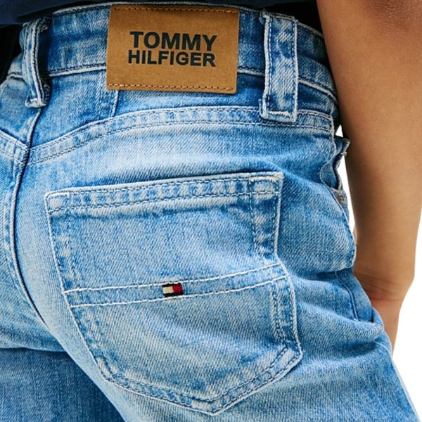 Jeans Tommy Hilfiger junior Girlfriend fit dritti sbiaditi