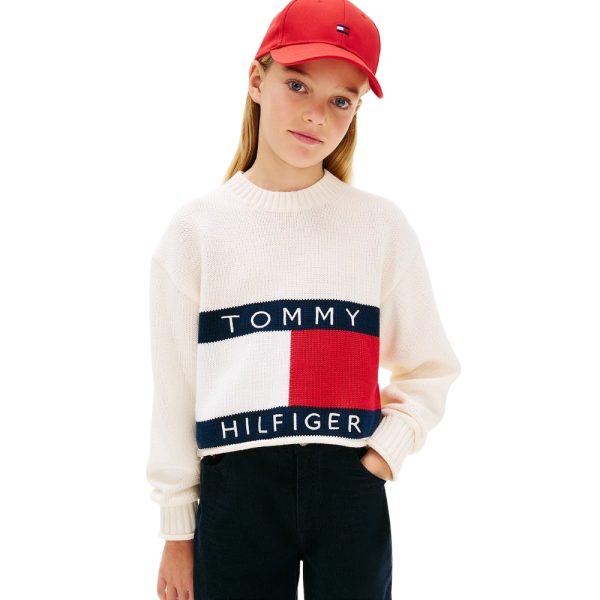 Pullover Tommy Hilfiger relaxed fit a coste