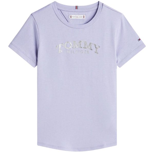 T-Shirt Tommy Hilfiger slim con logo metallizzato