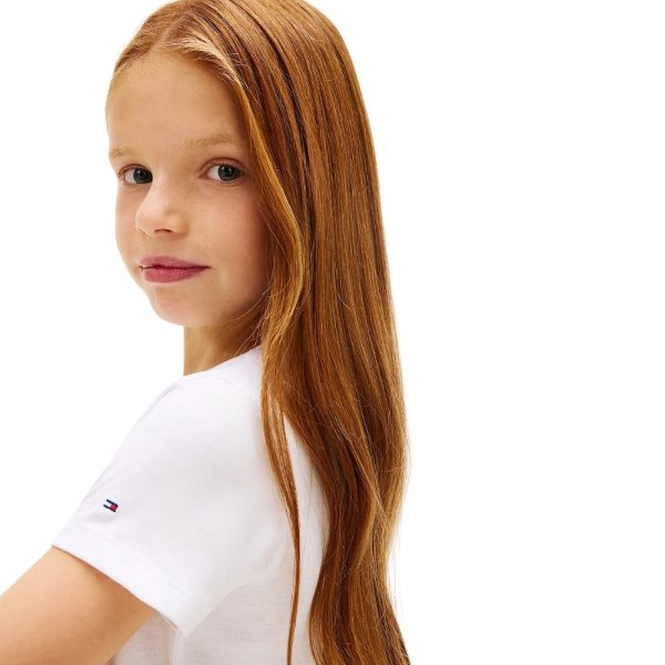 T-Shirt Tommy Hilfiger slim con logo metallizzato