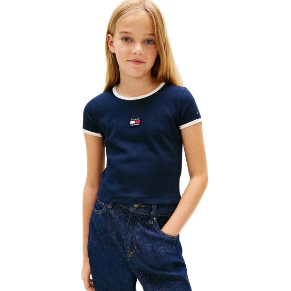 T-Shirt Tommy Hilfiger Heritage extra slim fit con bandiera