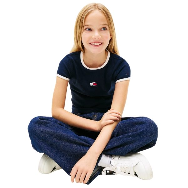 T-Shirt Tommy Hilfiger Heritage extra slim fit con bandiera