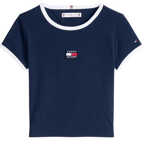 T-Shirt Tommy Hilfiger Heritage extra slim fit con bandiera