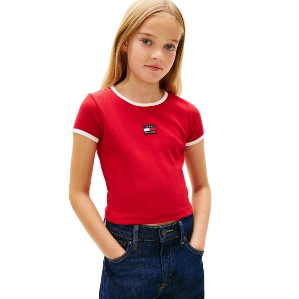 T-Shirt Tommy Hilfiger Heritage extra slim fit con bandiera