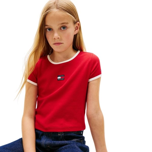 T-Shirt Tommy Hilfiger Heritage extra slim fit con bandiera