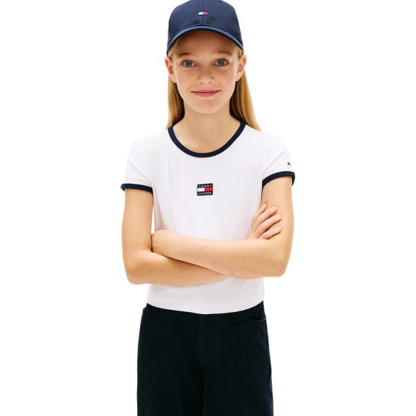 T-Shirt Tommy Hilfiger Heritage extra slim fit con bandiera