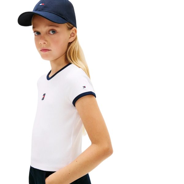 T-Shirt Tommy Hilfiger Heritage extra slim fit con bandiera