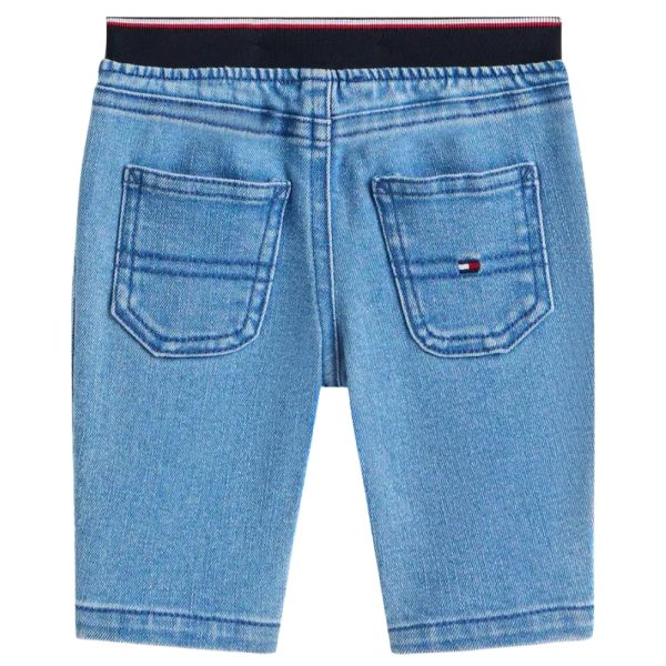 Jeans Tommy Hilfiger con vita elastica e bandiera ricamata