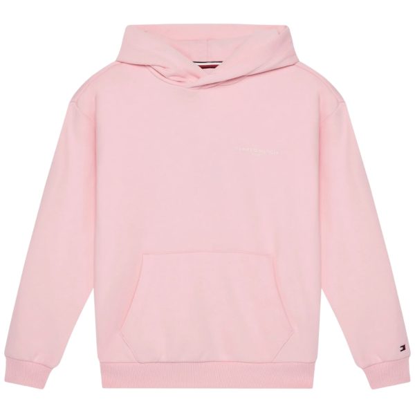 Felpa Tommy Hilfiger junior con cappuccio e nastro iconico