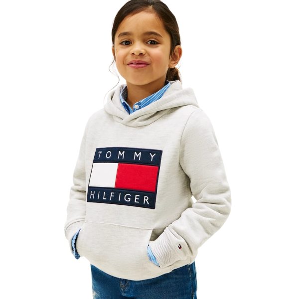 Felpa Tommy Hilfiger con cappuccio e distintivo