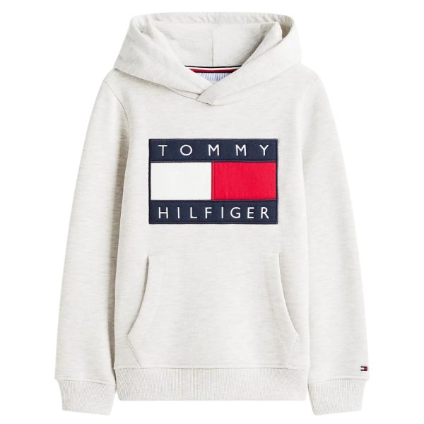 Felpa Tommy Hilfiger con cappuccio e distintivo
