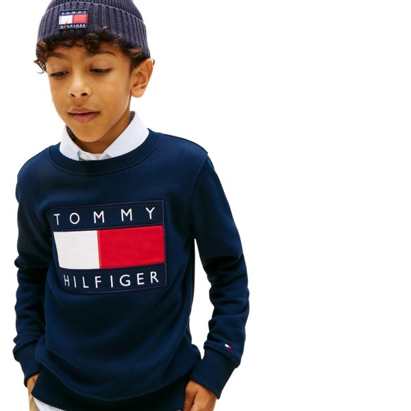 Felpa Tommy Hilfiger Heritage con applique del logo