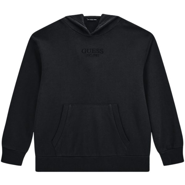 Felpa Guess con cappuccio e tesche over
