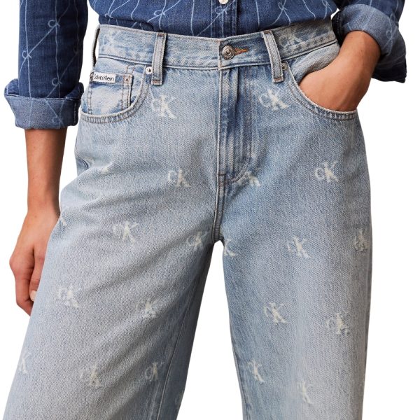 Jeans Calvin Klein con logo wide leg