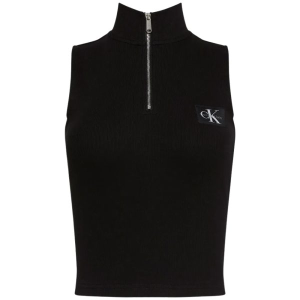 Top senza maniche Calvin Klein con zip corta