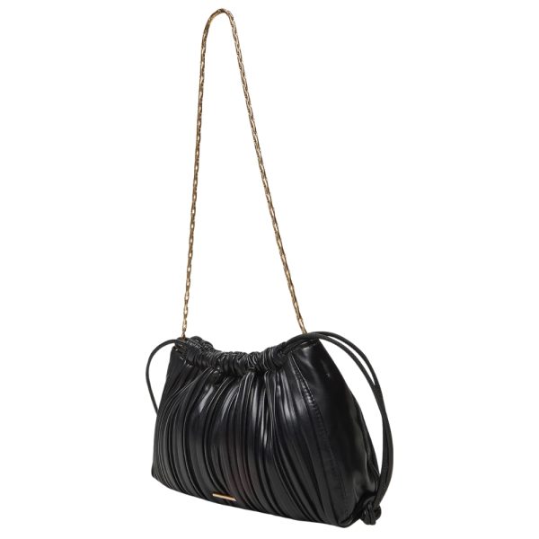 Borsa a tracolla Calvin Klein plissettata con catena e cordoncino