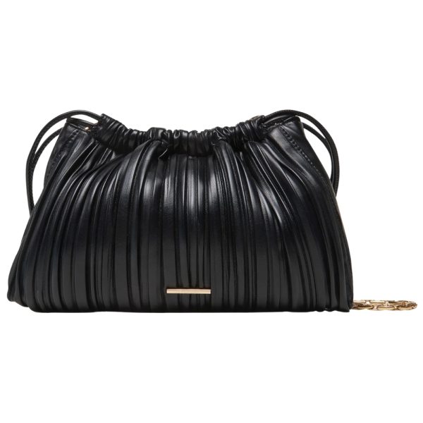 Borsa a tracolla Calvin Klein plissettata con catena e cordoncino