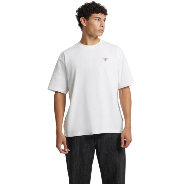 T-Shirt Guess oversize con patch mini