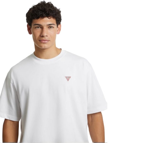 T-Shirt Guess oversize con patch mini