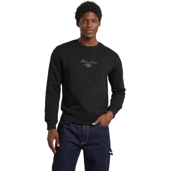 Felpa Guess Jeans con logo ricamo