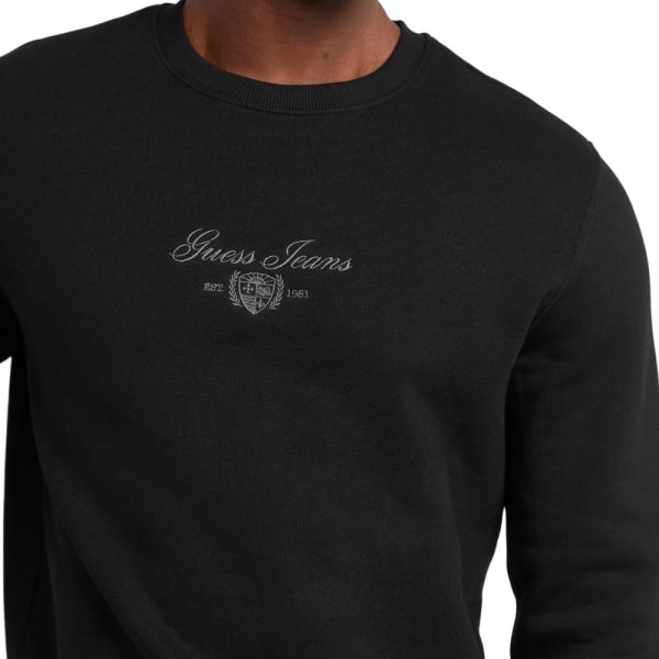 Felpa Guess Jeans con logo ricamo
