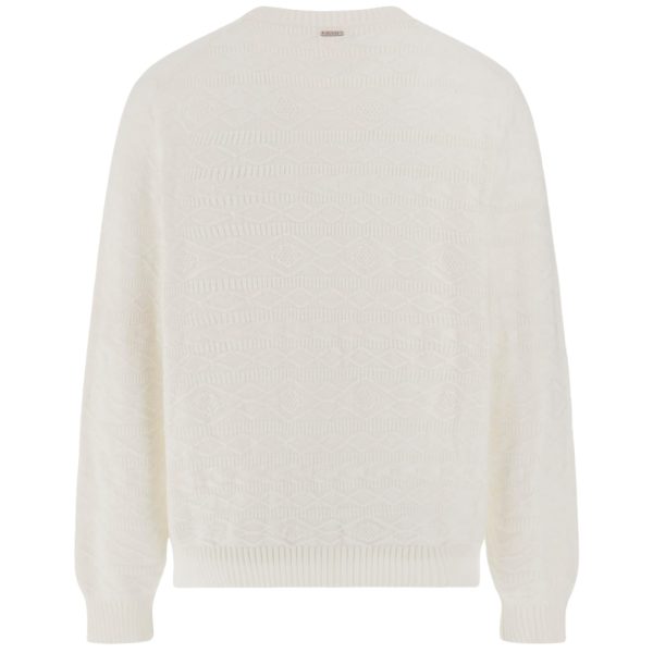 Maglione Guess girocollo trama geometrica